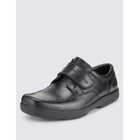 M&S Collection Extra Wide Fit Leather Shoes with Airflex