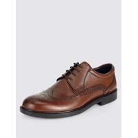 ms collection extra wide leather brogues with airflex