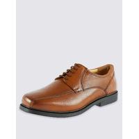 M&S Collection Big & Tall Leather Tramline Lace-up Shoes