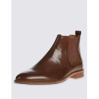 M&S Collection Leather Chelsea Pull-on Boots