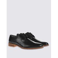 M&S Collection Luxury Leather Layered Sole Lace-up Derby Shoes