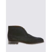 M&S Collection Suede Brogue Chukka Boots