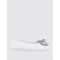 M&S Collection Bow Ballerina Slippers
