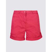 M&S Collection Pure Cotton Rolled Hem Chino Shorts