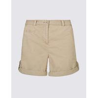 M&S Collection Pure Cotton Rolled Hem Chino Shorts