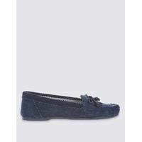 M&S Collection Suede Moccasin Slippers