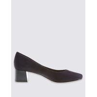 M&S Collection Block Heel Court Shoes with Insolia