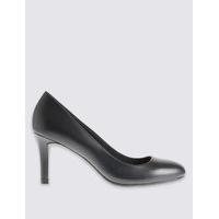 ms collection leather stiletto court shoes with insolia