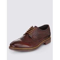 M&S Collection Leather Brogue Shoes