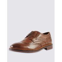 ms collection leather brogue shoes