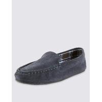 M&S Collection Suede Moccasin Slippers with Thinsulate