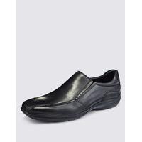 M&S Collection Leather Slip-on Shoes with Airflex