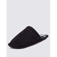 ms collection corduroy slippers with thinsulate