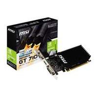 Msi Nvidia Gt 710 2gb Low Profile Passive (single Slot) 954mhz 1600mhz 64-bit Ddr3 Dl-dvi-d/hdmi/vga Dx11 Pci-e 2.0 Graphics Card