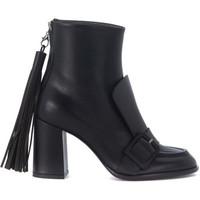 msgm black nappa leather ankle boots with back nappa womens low boots  ...