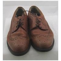 M&S, size 7.5 brown leather look brogues