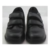 M&S School, size 11/29 black riptape shoes