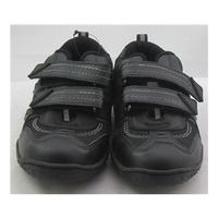 M&S School, size 8/25.5 black school trainers