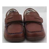 ms size 724 kids brown leather loafers