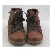 M&S Kids, size 10/28 brown suede & leather hiking style boots