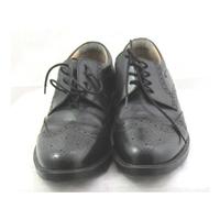 M&S, size 8 black leather brogues