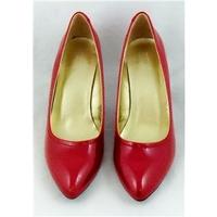 M&S red court shoes Size 3