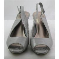 M&S Collection, size 3.5 grey peep toe slingbacks