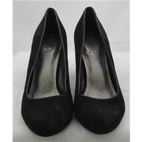 M&S Collection, size 7 black suede court shoes