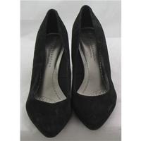 M&S Collection, size 5.5 black suede court shoes