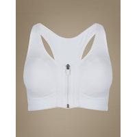 M&S Collection Extra High Impact Zip Front Non-Wired Sports Bra A-G