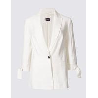 M&S Collection Tie Cuff Blazer