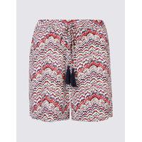 M&S Collection Printed Drawstring Shorts