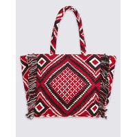 M&S Collection Aztec Shopper Bag