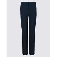 M&S Collection Embossed Straight Leg Trousers