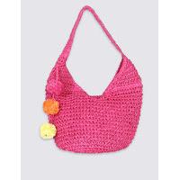 M&S Collection Straw Sling Hobo Bag