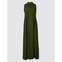 ms collection flared tie back maxi dress