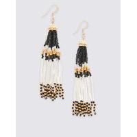 M&S Collection Tassel Bead Drop Earrings