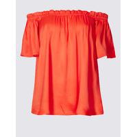 M&S Collection Short Sleeve Bardot Blouse