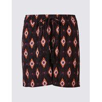 M&S Collection Printed Drawstring Tassel Shorts