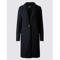 M&S Collection Textured One Button Jacket