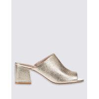 ms collection block heel mule shoes with insolia