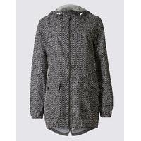 M&S Collection Pack Away Geometric Print Parka