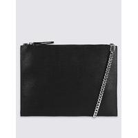 ms collection faux leather chain shoulder bag