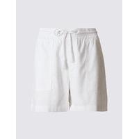 M&S Collection Linen Rich Drawstring Shorts