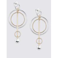 ms collection stick hoop drop earrings