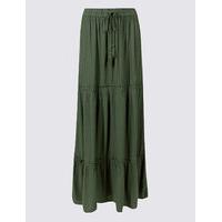 M&S Collection Drawstring A-Line Maxi skirt