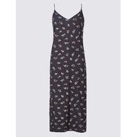 M&S Collection Ditsy Print Slip Midi Dress