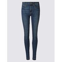 M&S Collection Drop Hem Mid Rise Skinny Leg Jeans