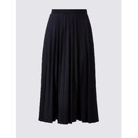 M&S Collection Pleated A-Line Midi Skirt