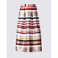 ms collection striped a line midi skirt